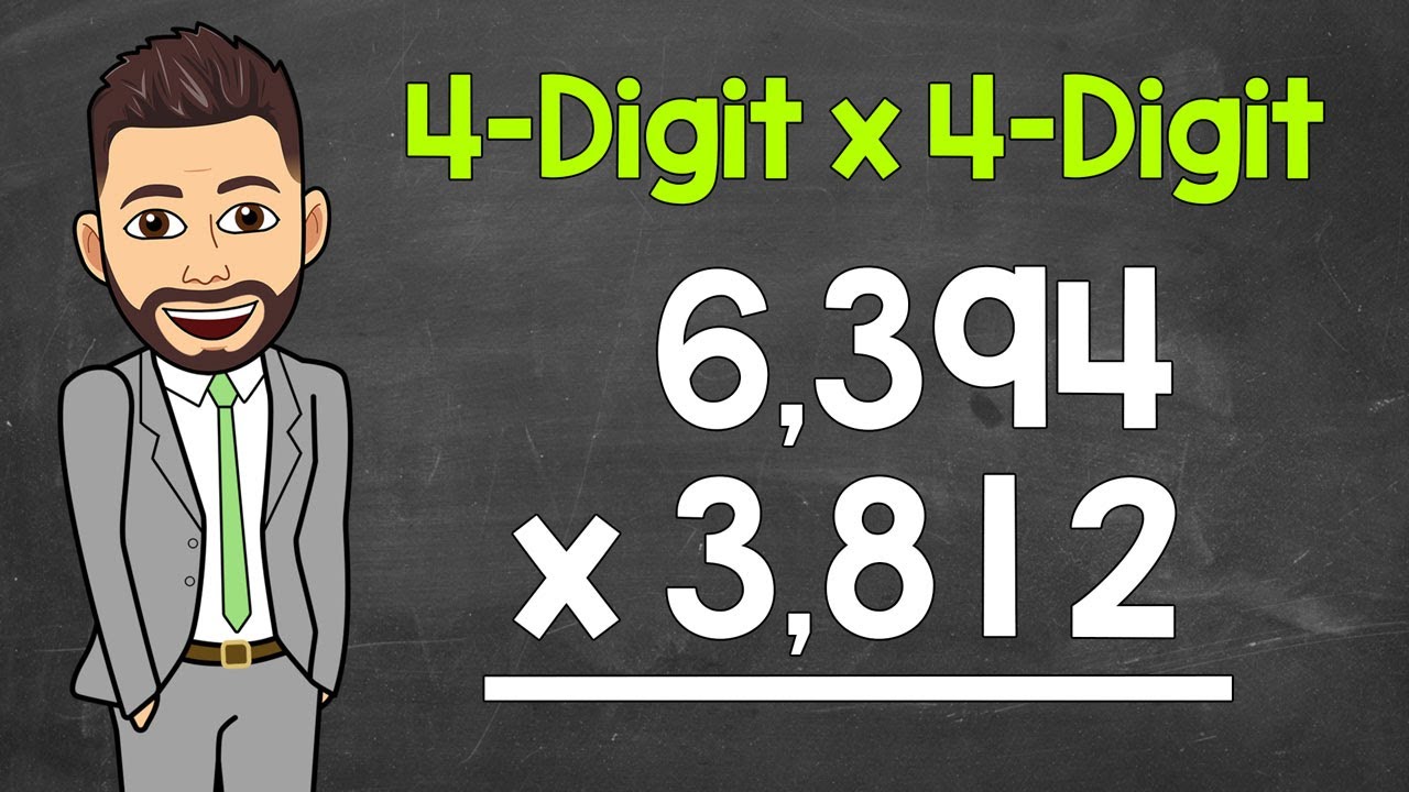 4-Digit by 4-Digit Multiplication | Practice Problems Included