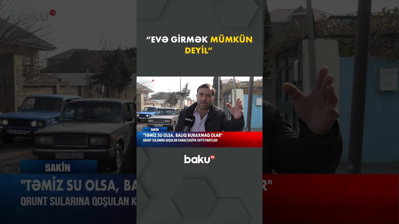 Məhəmmədi sakinləri kanalizasiya problemi ilə üz-üzə 🚱