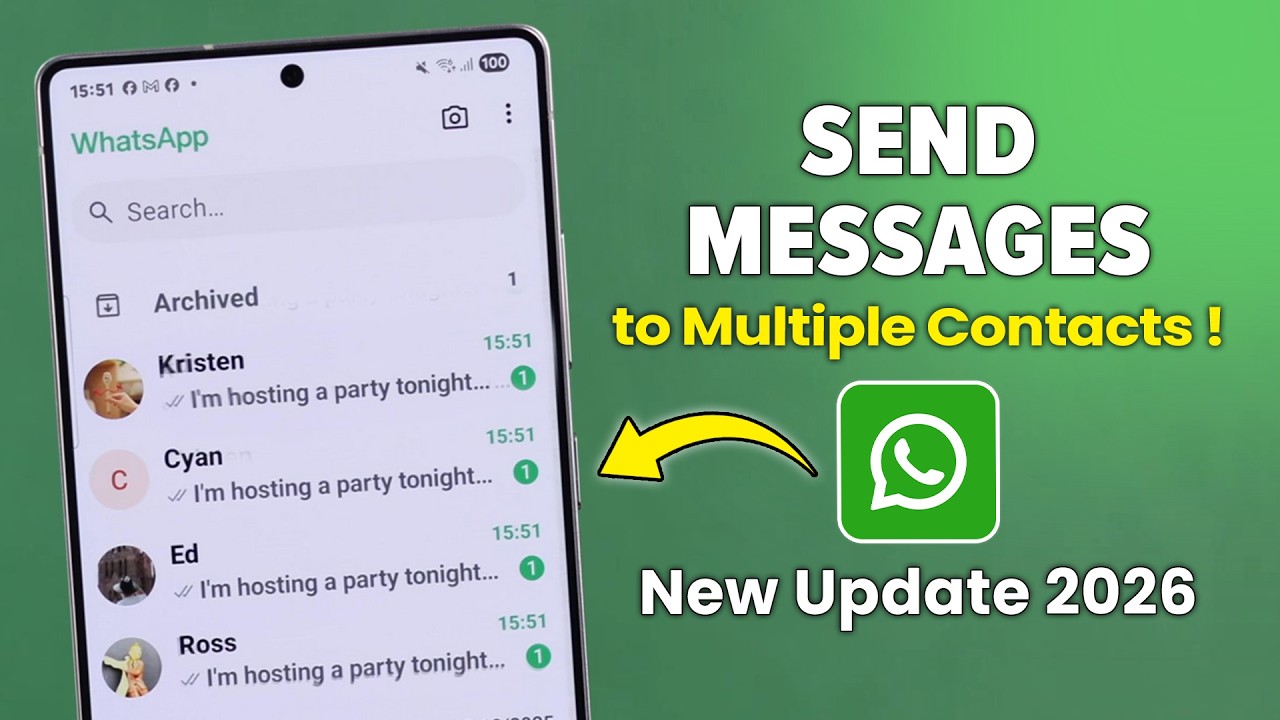 How to Send Message to Multiple Contacts in WhatsApp [2026 Official Method]