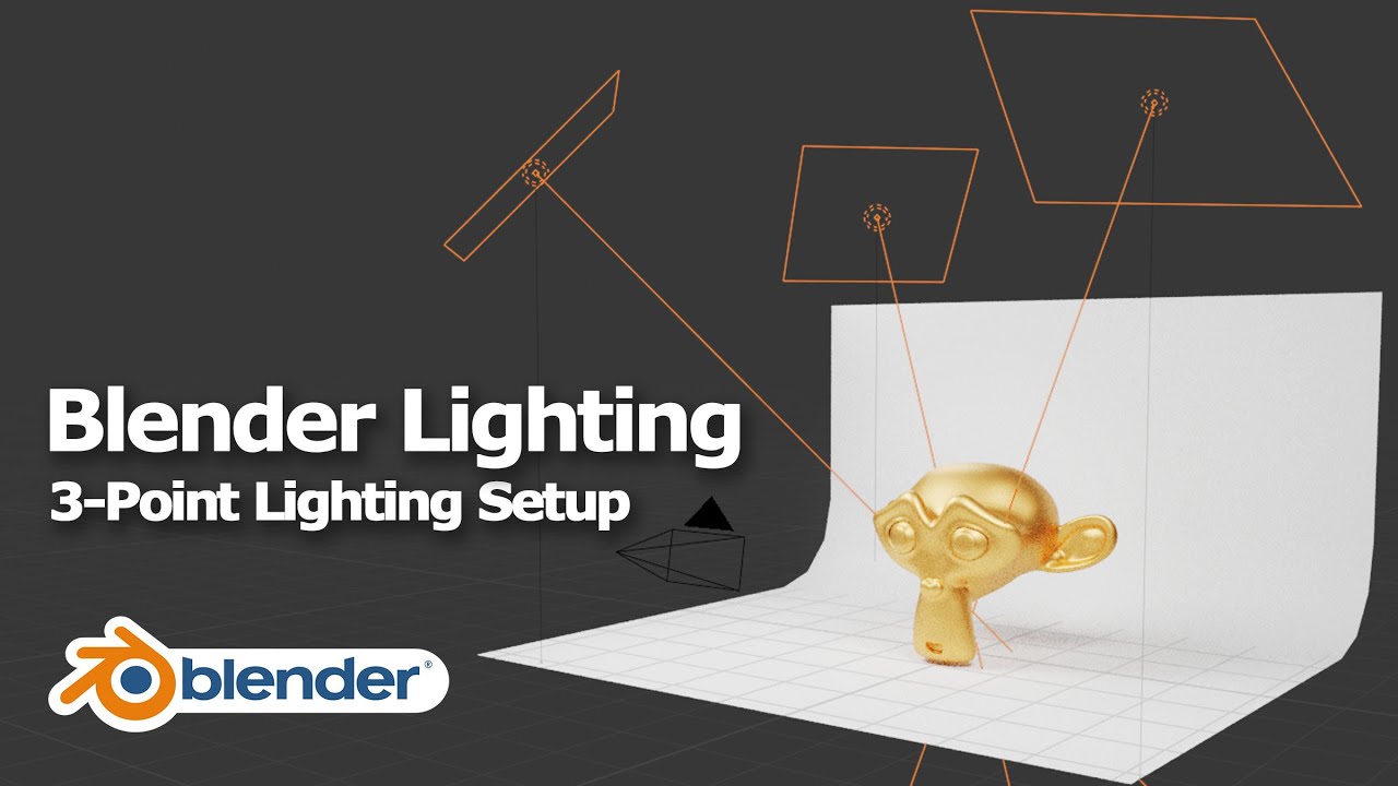3-Point Lighting Setup in Blender for Beginners 💡