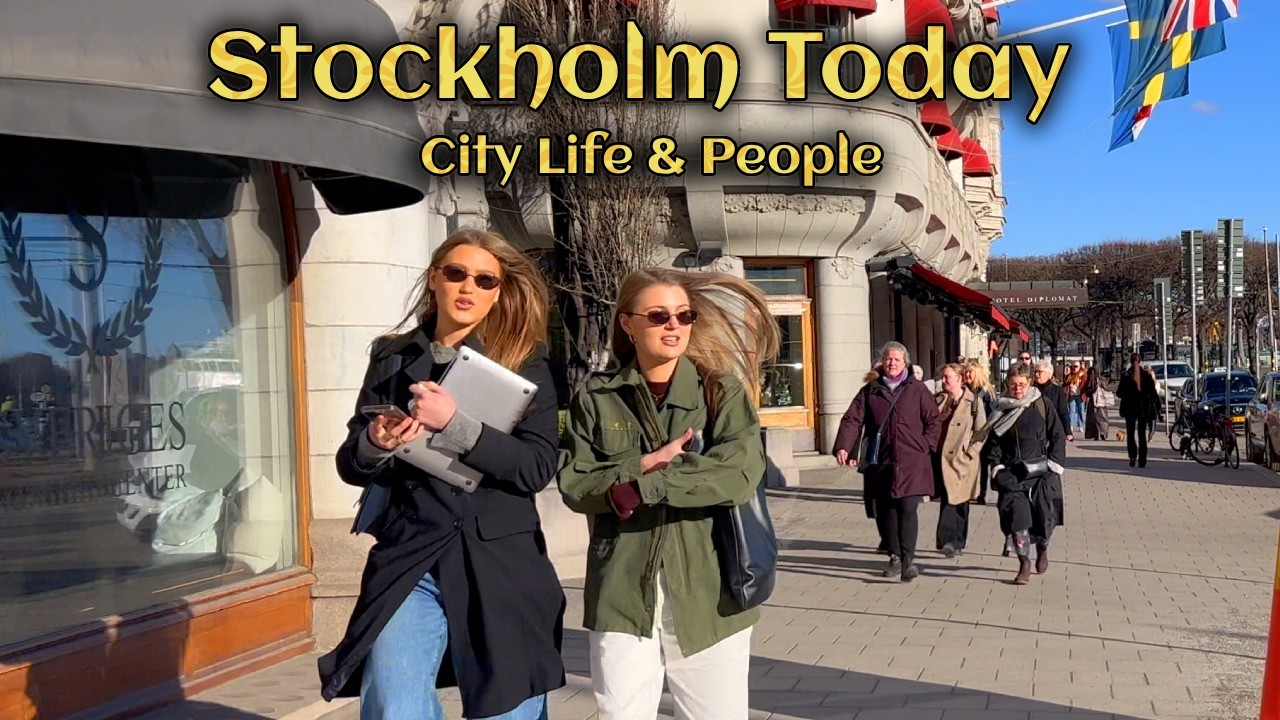 Stockholm Today 🇸🇪 City Life & Streets in 4K