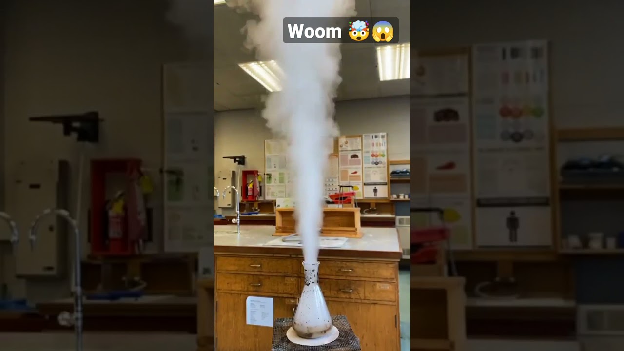 Explosive Chemical Reaction 💥 #Shorts