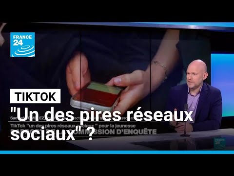 Réseaux sociaux : Tiktok "un des pires réseaux sociaux" pour la jeunesse • FRANCE 24