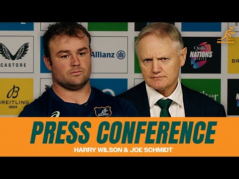 Joe Schmidt & Harry Wilson post-match press conference | Wallabies v England