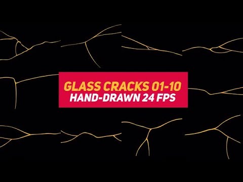 Liquid Elements 3 Glass Cracks Stock Motion Graphics