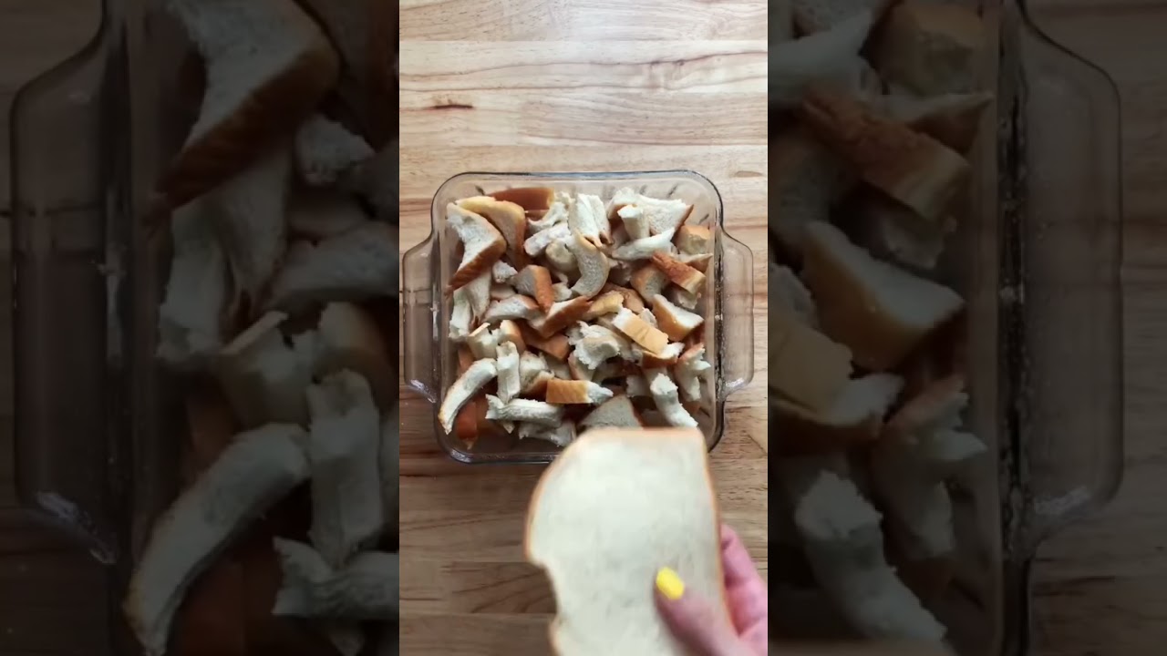 Easy Bread Pudding from Leftover Crusts 🍞