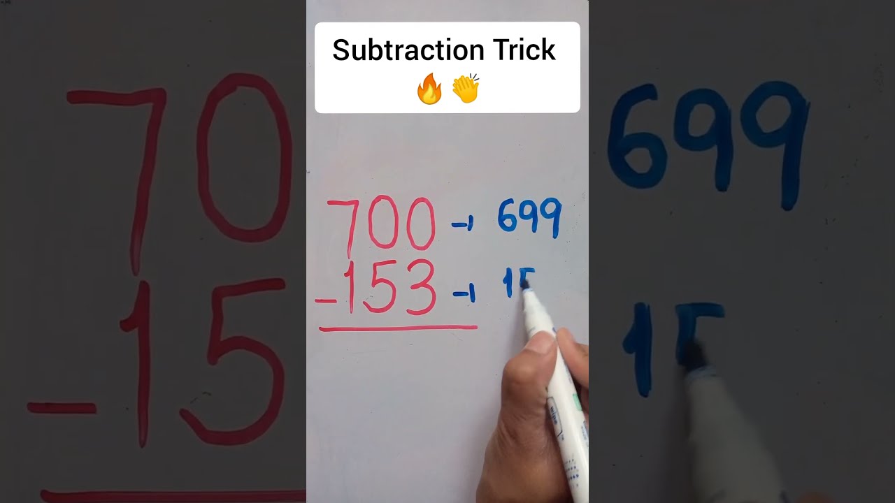 Master Quick Subtraction with This Simple Trick! ⚡ #shorts