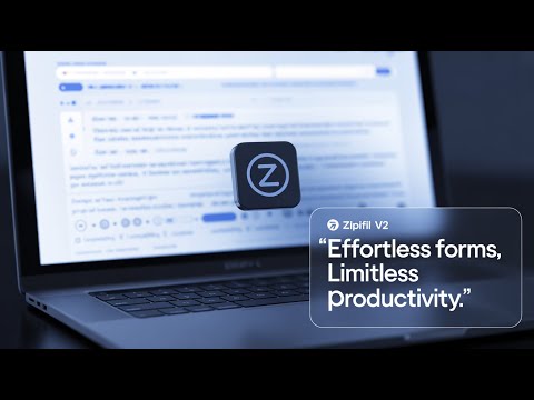 Zipifil v2 - The Ultimate AI Form Filler Just got 2 x Better - Fills forms on click of the extension