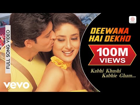 Deewana Hai Dekho Full Video - K3G|Hrithik Roshan|Kareena Kapoor|Alka Yagnik|Sonu Nigam