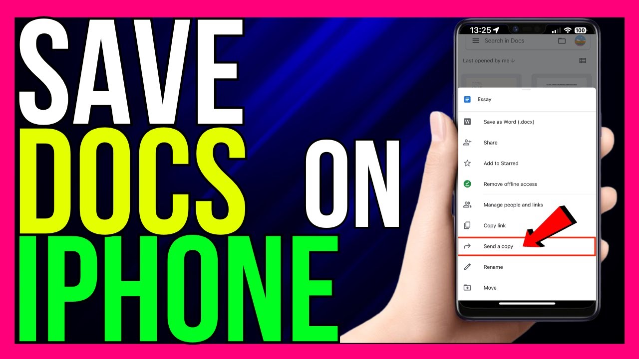 How to Save Google Docs to iPhone Files in 2024
