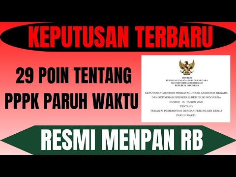 KEPUTUSAN TERBARU PPPK PARUH WAKTU #pppkparuhwaktu