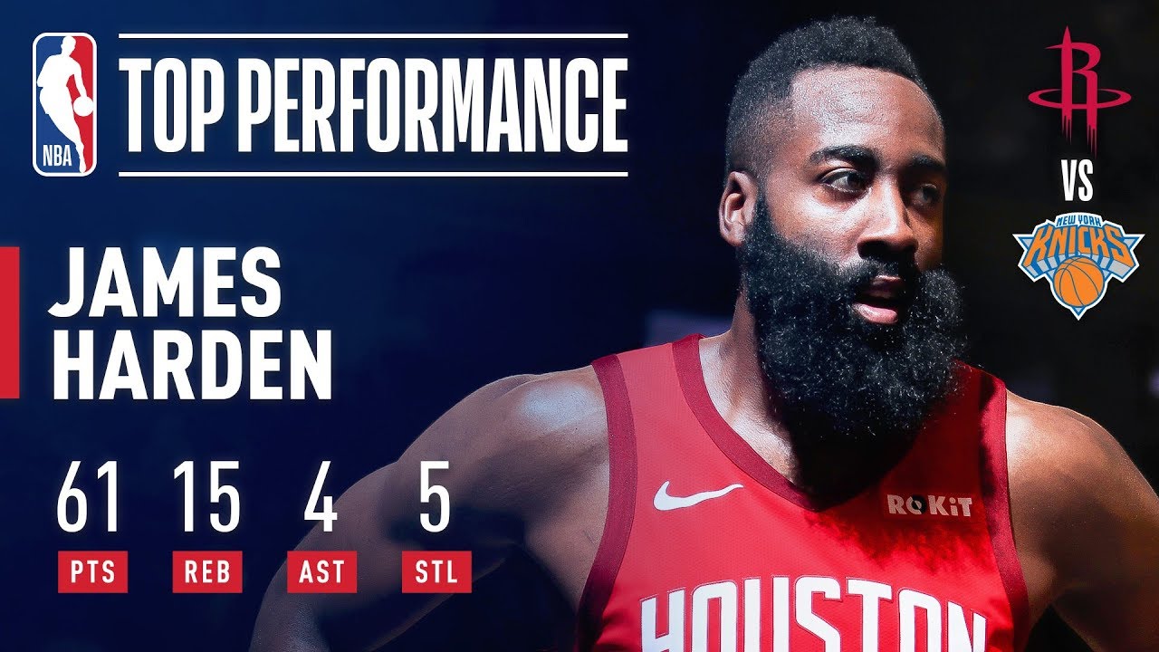 Harden Scores Career-High 61 Points in Knicks Game π