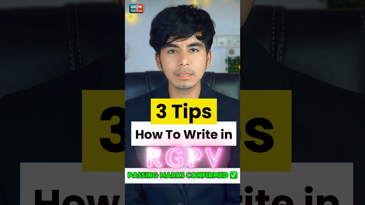 Tips to Pass RGPV Exam Easily 📚