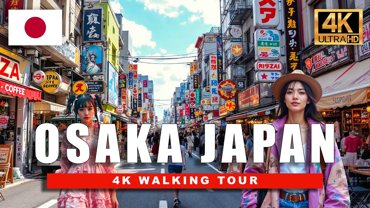 Osaka 4K Walking Tour: Dotonbori & Amerikamura 🇯🇵