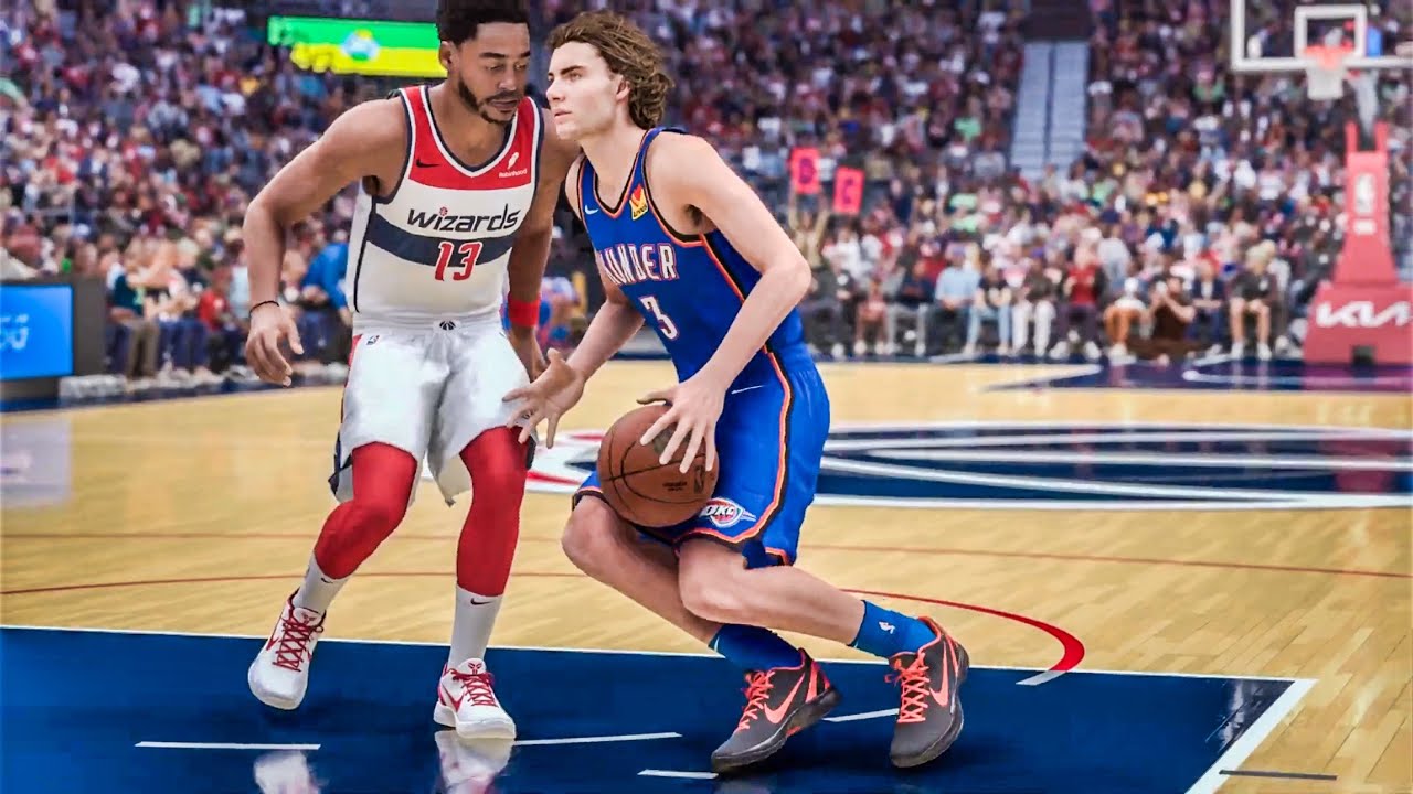 Wizards vs Thunder NBA 2K24 Gameplay 1/8/2024
