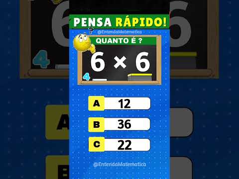 ✅ QUIZ DE MATEMÁTICA #matematica #matemática #matematika