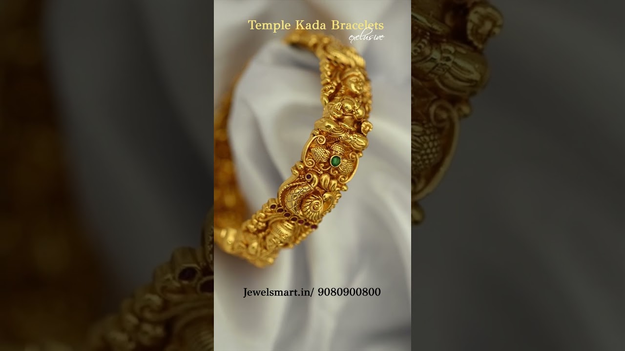 Affordable Temple Kada Bangles - Gold Catalogue 💍