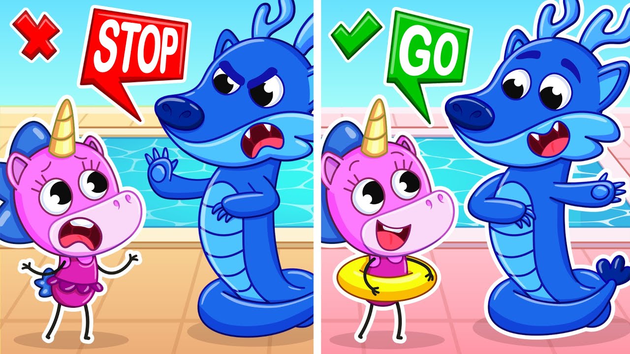 Pool Safety Rules! ๐โโ๏ธ | Swimming Lessons with Dragon