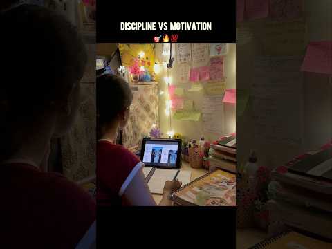 Discipline Vs motivation🎯🔥#study#motivational#studymotivation#neet#neetaspirents #viral #mbbs#feed