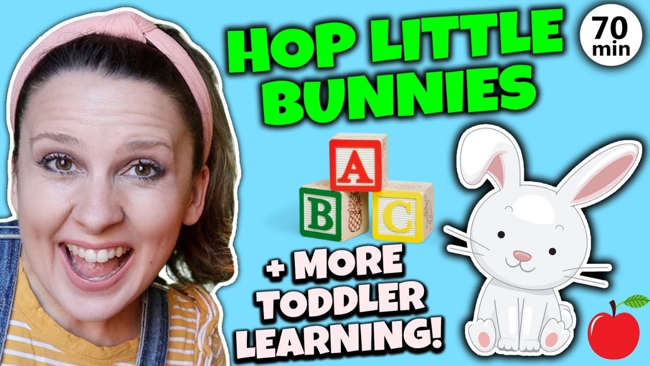 Hop Little Bunnies & More Fun Nursery Rhymes with Ms. Rachel 🐰 | Toddler Learning Songs