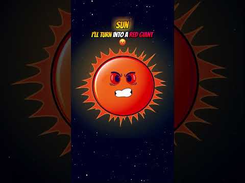 Sun Turns Evil Red Giant! 🌞😈 #cosmolog #astronomy #redgiant #sun #earth #solarsystem #mercury