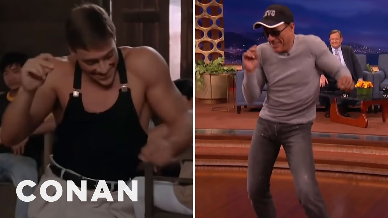 Watch Jean-Claude Van Damme Recreate His Iconic 'Kickboxer' Dance Scene on Conan 🎬