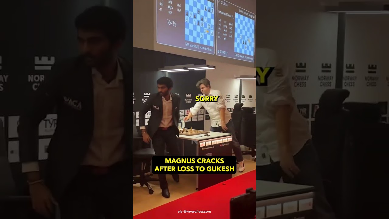 Magnus Cracks After Gukesh's Stunning Win