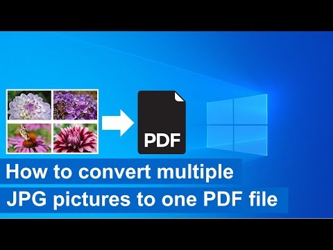 How to convert multiple JPG pictures to one PDF file in Windows 10