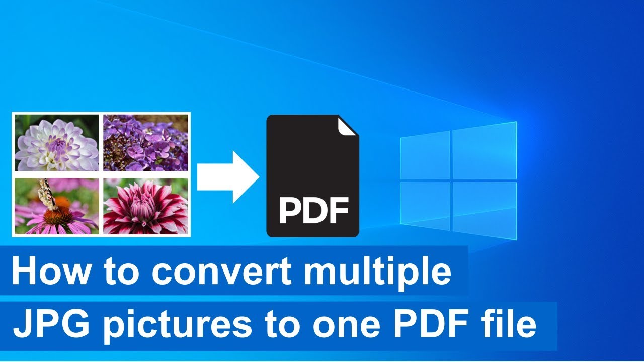 Easily Combine Multiple JPGs into One PDF on Windows 10 π