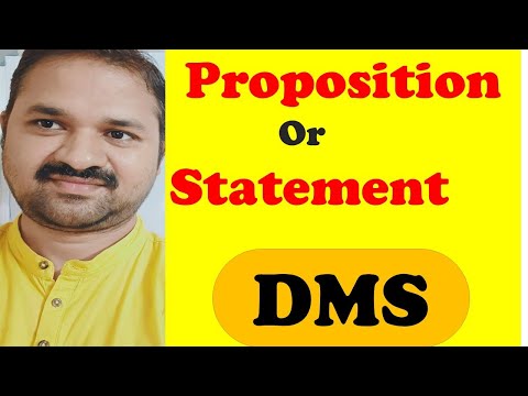 Proposition || Proposition Logic || Statement || DMS || Discrete Mathematics | Fundamentals of logic