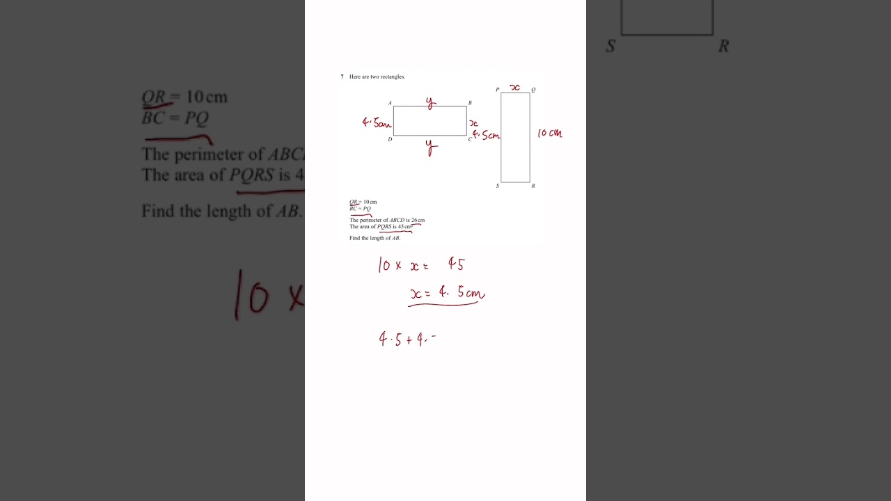 Master Edexcel 2019 Higher Paper 1: Area & Perimeter Question! π