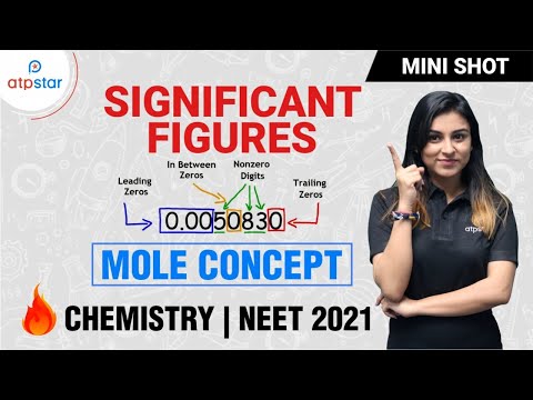 How to find Significant figures ? Mole Concept Class 11 | Anushka mam | ATP STAR