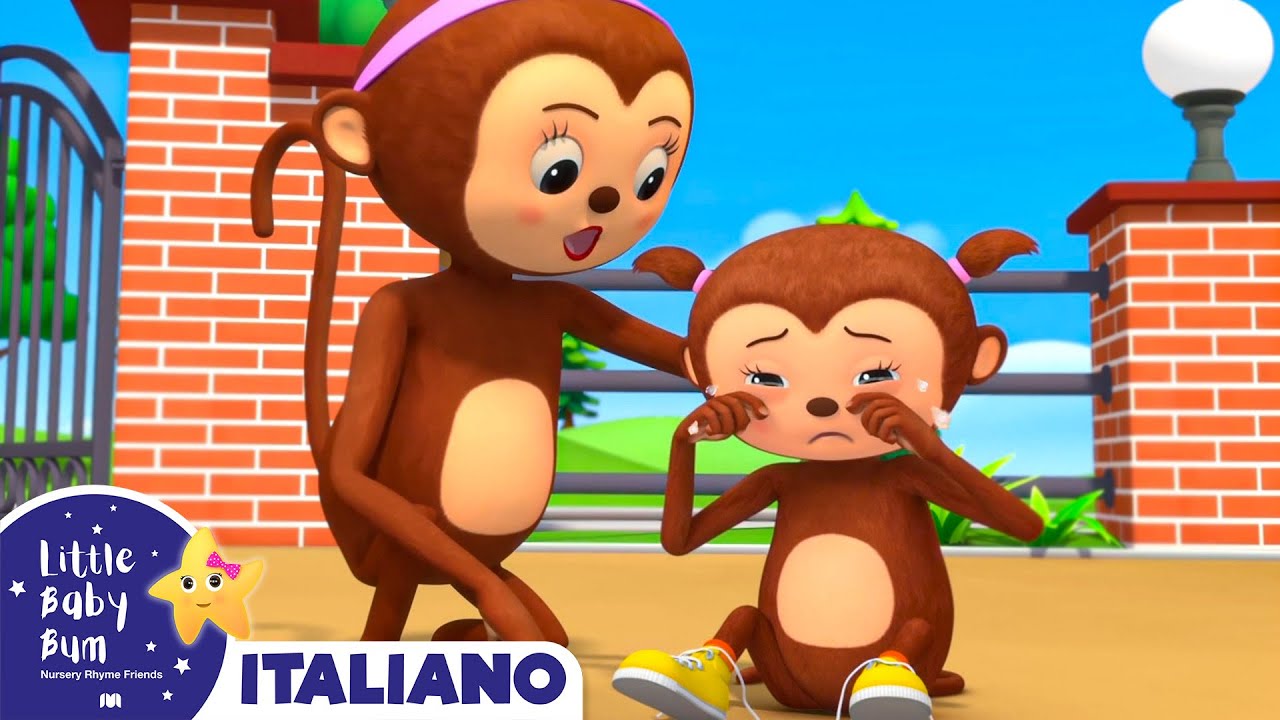 5 Scimmiette e Mamma nel Parco | Baby Bum Italiano🎶