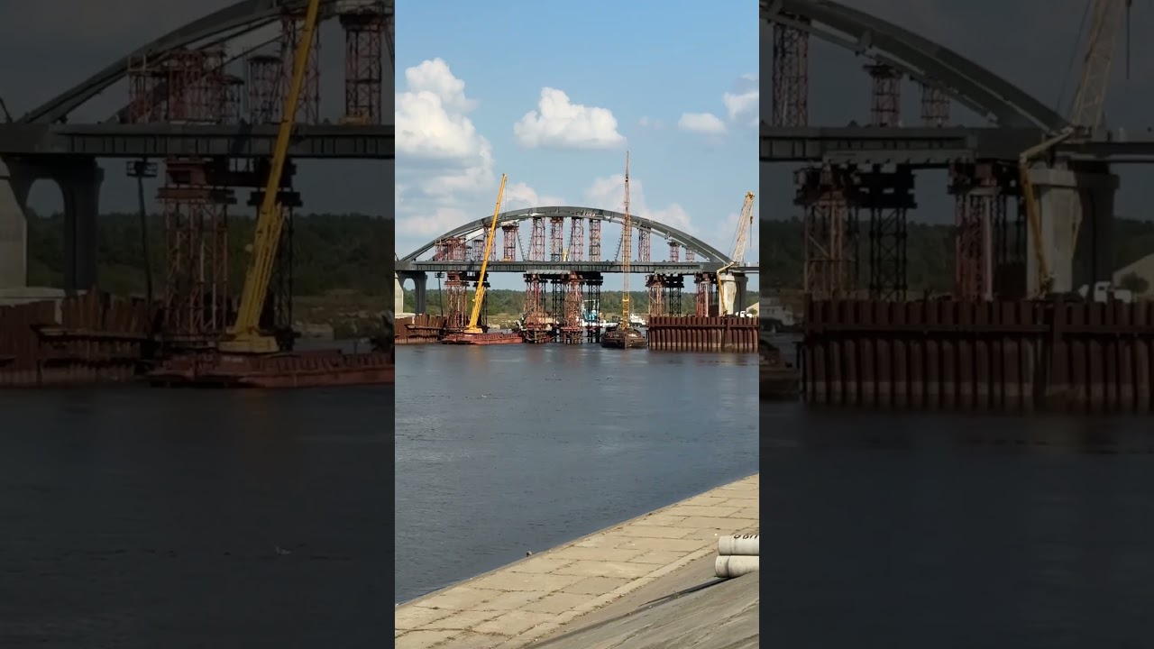 Строительство моста через Припять в Мозыре 🇧🇾