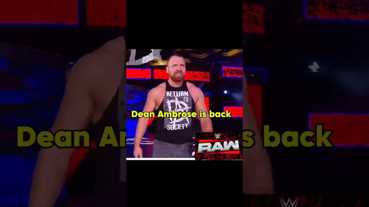 Dean Ambrose Returns on WWE Raw 9 Sept 2025 🔥