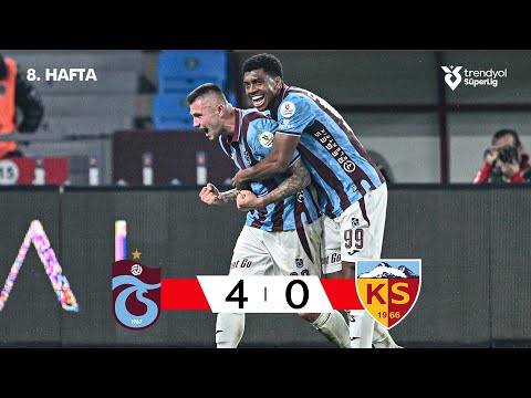 Trabzonspor (4-0) Kayserispor - Highlights/Özet | Trendyol Süper Lig - 2025/26