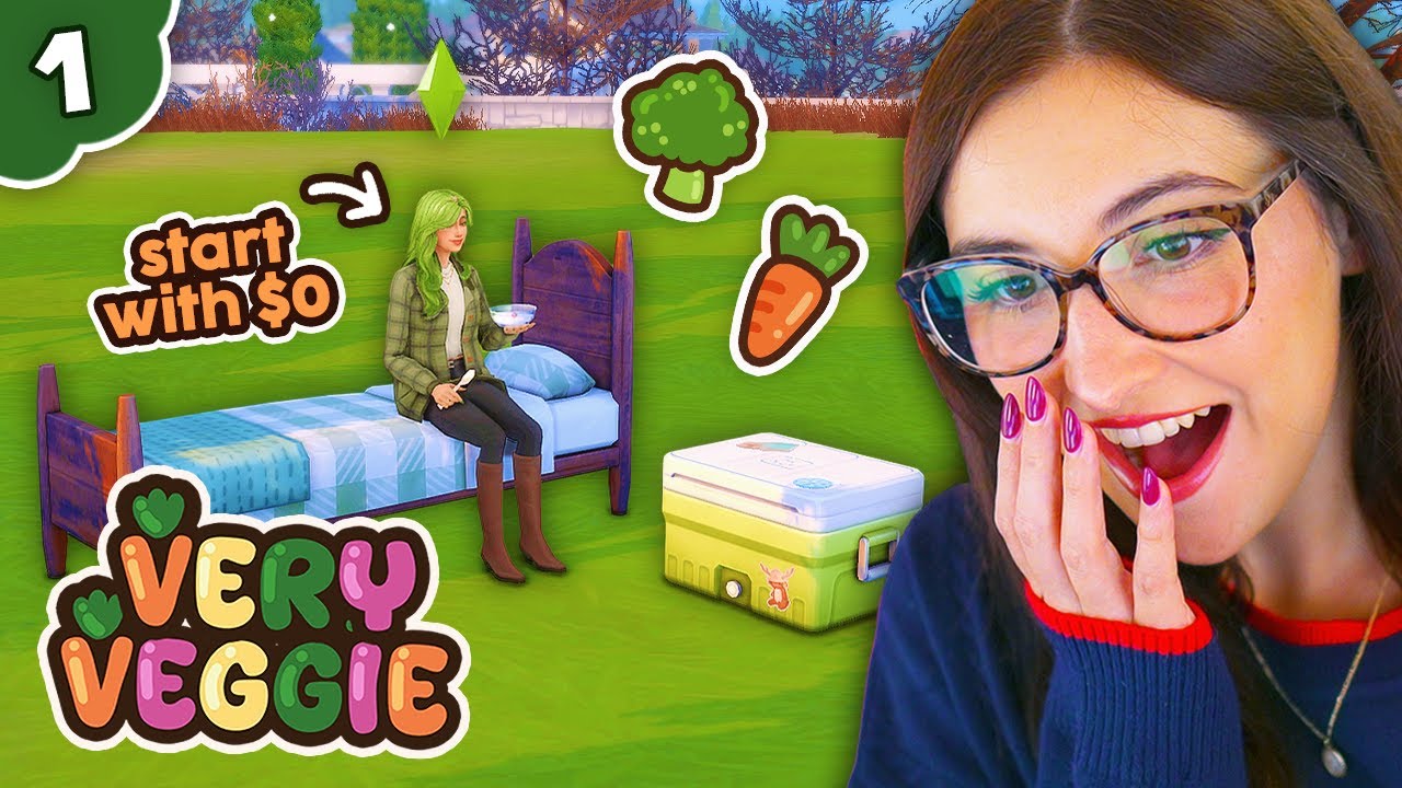 Healthy Rags to Riches Challenge 🌱 | The Sims 4 Veggie Legacy #1