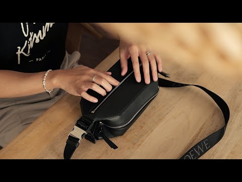 LOEWE Convertible Sling Bag in Black Leather 👜