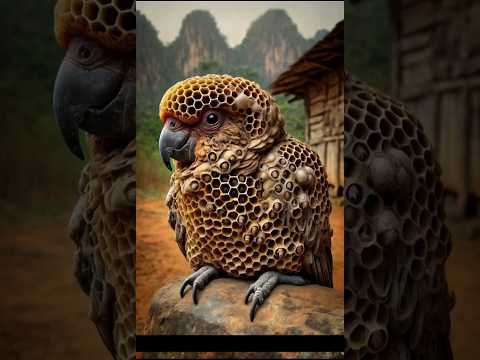 The Parrot with a Honeycomb Body – A Heartwarming Story of Friendship #animalrescue #honeycomb