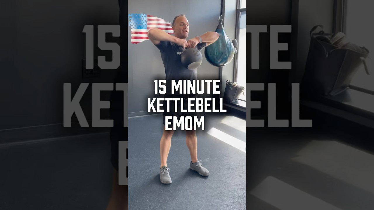 15-Minute Heavy Kettlebell EMOM | Full Body Strength Training