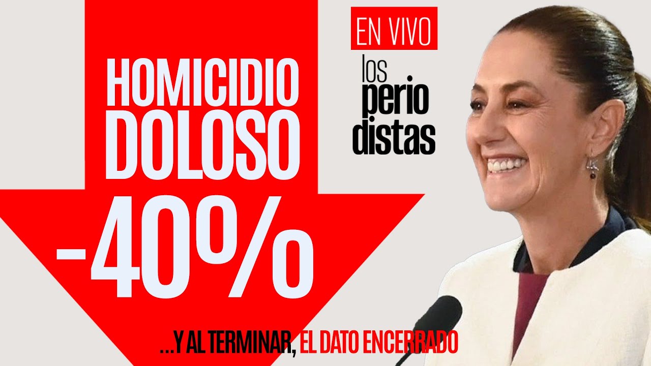 Homicidio cae 40% en informe de Los Periodistas 📉