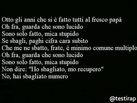 Ghali marjuana testo