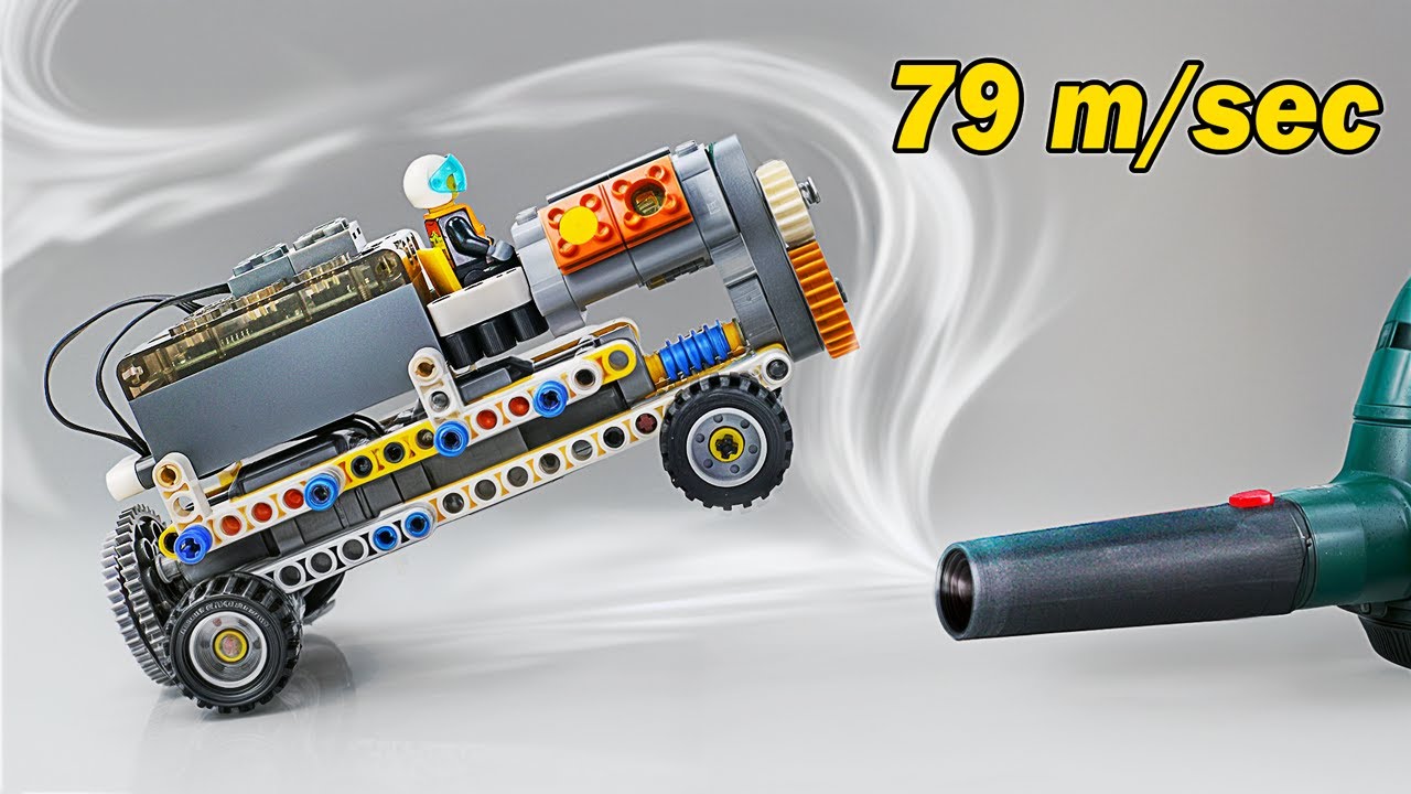 Lego Technic Engineering Test: Breaking the Wind Barrier 💨