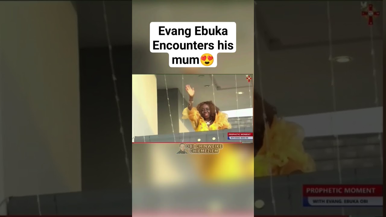 Evang. Ebuka Obi Meets Mom During Prophecy 😍