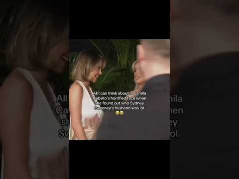 Camila Cabello reaction to Sydney Sweeney's husband#camilacabello#sydney#justinbieber#haileybieber