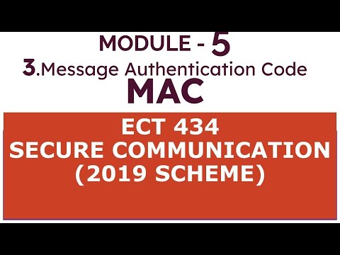 Module 5.3_Message Authentication Code,Secure communication ktu s8 ec #engineering #ktutuition