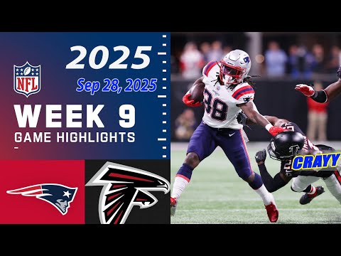 New England Patriots Vs. Atlanta Falcons  WEEK9 Game Highlights | 2025 NFL Season