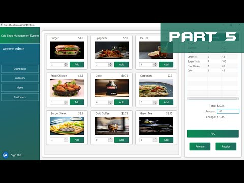 JavaFX Tutorial Part (5/6) - Cafe Shop Management System with Source Code
