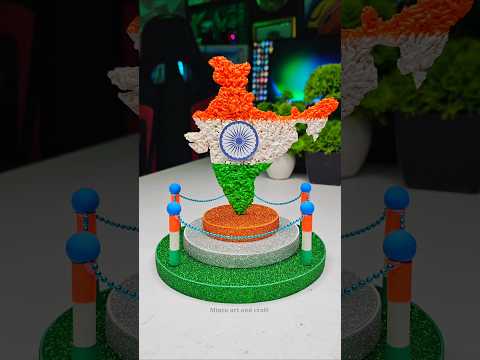 Diy Republic day craft model idea 🇮🇳 Republic day 26 January craft making 🇮🇳 Jai hind #shorts #short