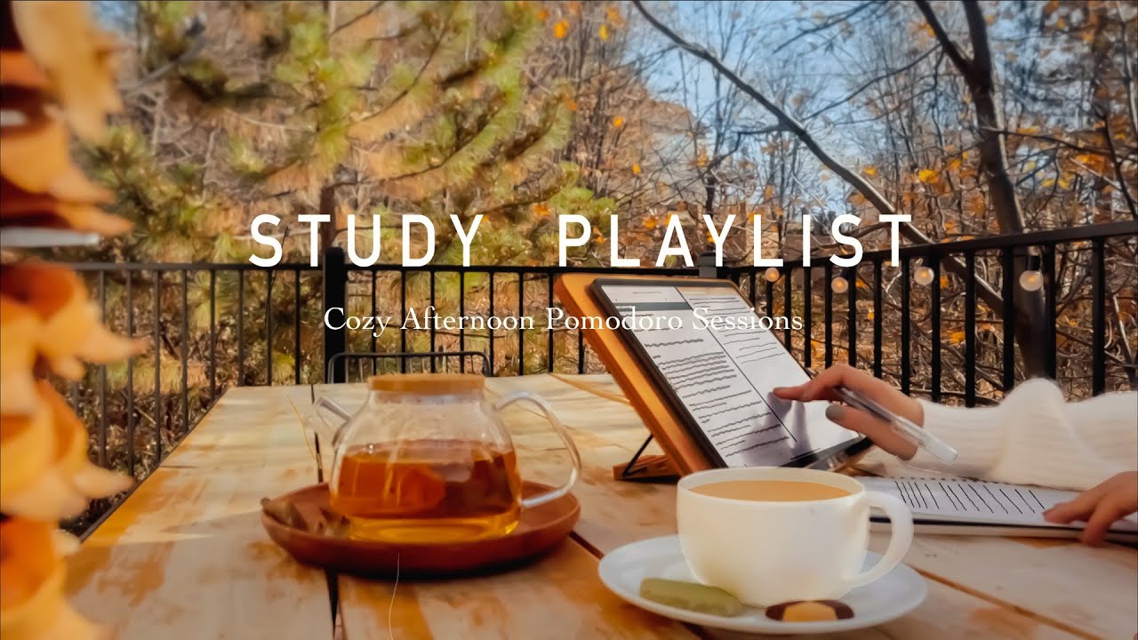 Cozy Autumn Study Playlist 🍁 | 3-Hour Focus with Lofi, Pomodoros & Relaxing Vibes